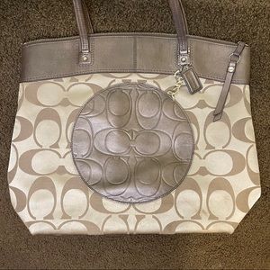 Large brown COACH purse